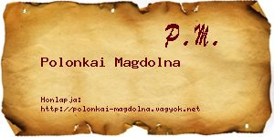 Polonkai Magdolna névjegykártya